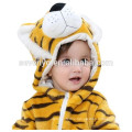 2018 popular cute tiger animal cloth,Soft baby Flannel Romper Animal Onesie Pajamas Outfits Suit,sleeping wear